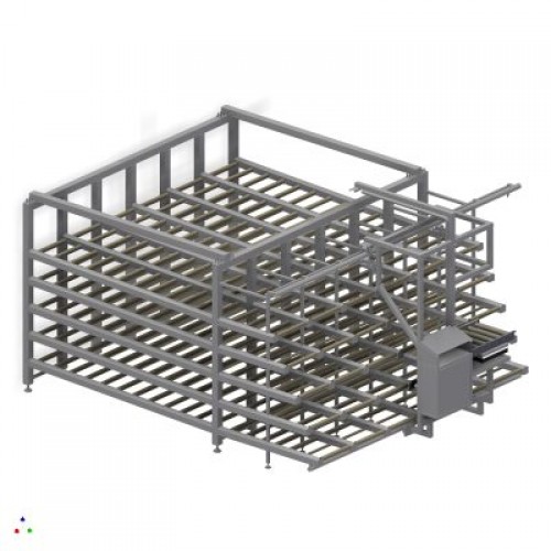 Gravity flow rack with Weighing System